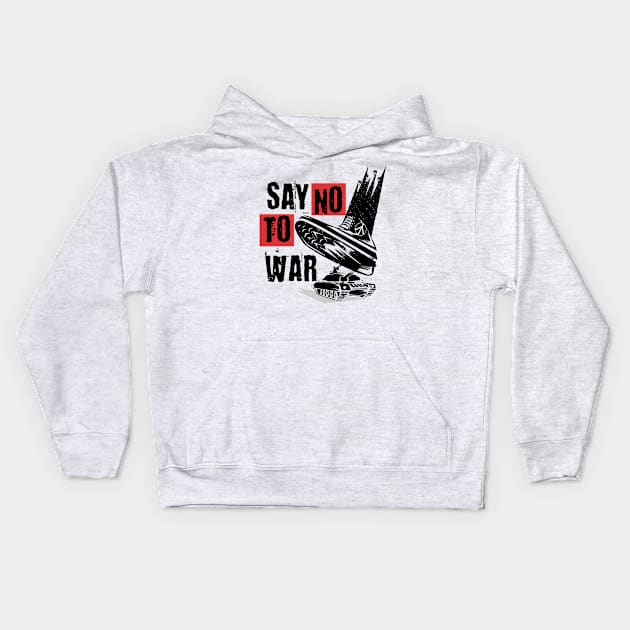 stop war t-shirt Kids Hoodie by The.N